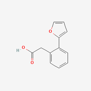 Chemical structure of 2-(2-(Furan-2-yl)phenyl)acetic acid