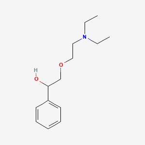 Chemical structure of 2-(2-(diethylamino)ethoxy)-1-phenylethanol