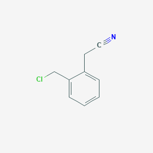 Chemical structure of 2-(Cyanomethyl)benzyl chloride