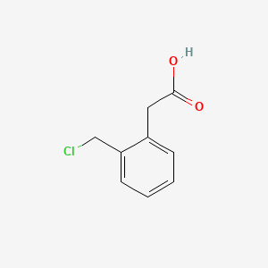 Chemical structure of 2-(Chloromethyl)phenylacetic acid