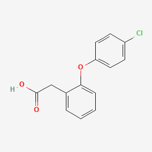 Chemical structure of 2-(2-(4-Chlorophenoxy)phenyl)acetic acid