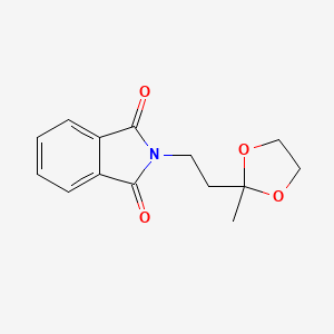 Chemical structure of 2-(2-(2-Methyl-1,3-dioxolan-2-yl)ethyl)isoindoline-1,3-dione