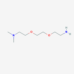 Chemical structure of Dimethylamino-PEG2-C2-NH2