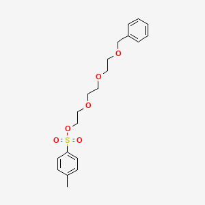 Chemical structure of 2-(2-(2-(Benzyloxy)ethoxy)ethoxy)ethyl 4-methylbenzenesulfonate