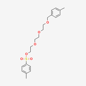 Chemical structure of 2-(2-(2-((4-Methylbenzyl)oxy)ethoxy)ethoxy)ethyl 4-methylbenzenesulfonate
