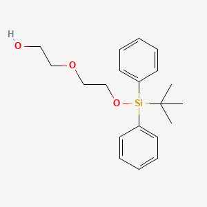 Chemical structure of 2-(2-((tert-butyldiphenylsilyl)oxy)ethoxy)ethanol