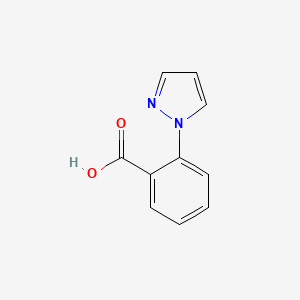 Chemical structure of 2-Pyrazolylbenzoic acid