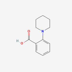 Chemical structure of 2-(1-Piperidinyl)benzoic Acid