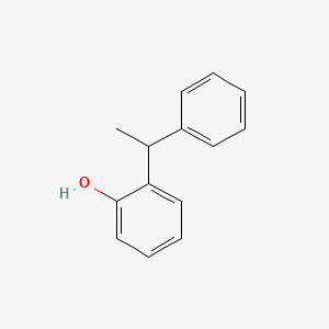 Chemical structure of 2-(1-Phenylethyl)phenol