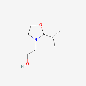 Chemical structure of 2-Isopropyl-1,3-oxazolidine-3-ethanol