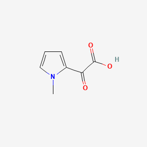Chemical structure of (1-Methyl-1H-pyrrol-2-yl)(oxo)acetic acid