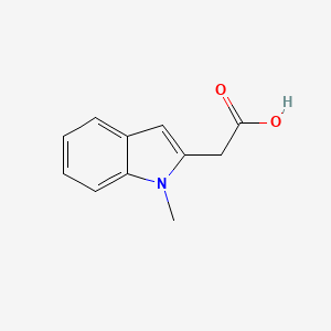 Chemical structure of 2-(1-Methyl-1H-Indol-2-Yl)Acetic Acid