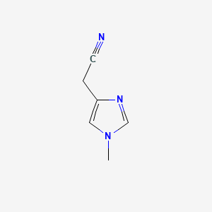 Chemical structure of 2-(1-Methyl-1H-imidazol-4-yl)acetonitrile