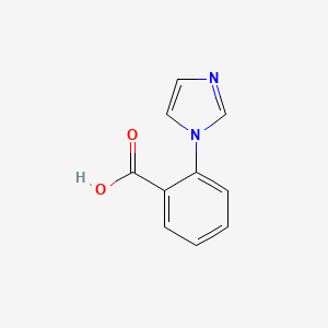 Chemical structure of 2-(1-Imidazolyl)benzoic Acid
