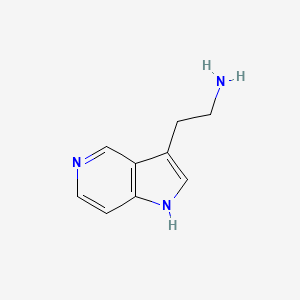 Chemical structure of 2-(1H-Pyrrolo[3,2-c]pyridin-3-yl)ethanamine