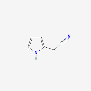 Chemical structure of 2-(1H-pyrrol-2-yl)acetonitrile