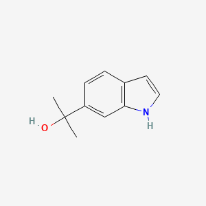 Chemical structure of 2-(1H-Indol-6-yl)propan-2-ol