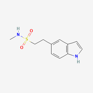 Chemical structure of 2-(1H-Indol-5-yl)-N-methylethanesulfonamide
