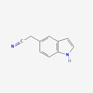 Chemical structure of 2-(1H-Indol-5-yl)acetonitrile