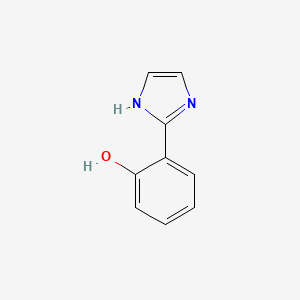 Chemical structure of 2-(1H-Imidazol-2-yl)phenol