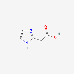 Chemical structure of Imidazole-2-acetic acid