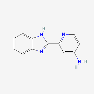 Chemical structure of 2-(1H-Benzo[d]imidazol-2-yl)pyridin-4-amine