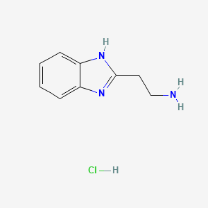 Chemical structure of 2-(1H-Benzo[d]imidazol-2-yl)ethanamine hydrochloride