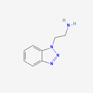 Chemical structure of 1H-Benzotriazole-1-ethanamine