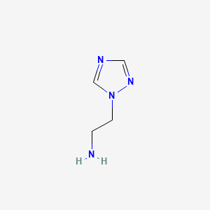 Chemical structure of 1H-1,2,4-Triazole-1-ethanamine