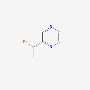 Chemical structure of 2-(1-Bromoethyl)pyrazine