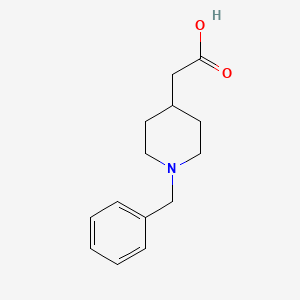 Chemical structure of 2-(1-Benzylpiperidin-4-yl)acetic acid