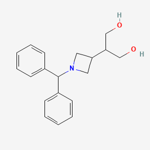 Chemical structure of 2-(1-Benzhydrylazetidin-3-yl)propane-1,3-diol