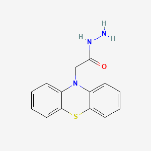 Chemical structure of 2-(10H-Phenothiazin-10-yl)acetohydrazide