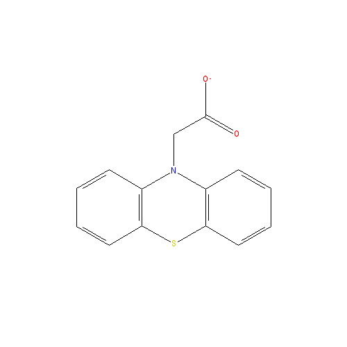 Chemical structure of Phenothiazine-10-acetic acid