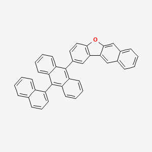 Chemical structure of 2-(10-(Naphthalen-1-yl)Fluoren-9-yl)Naphtho[2,3-b]Benzofuran