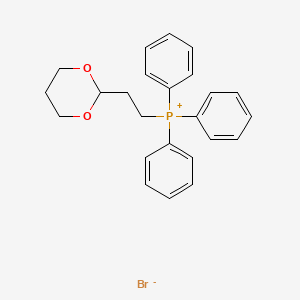 Chemical structure of 2-(1,3-Dioxan-2-yl)ethyltriphenylphosphonium Bromide