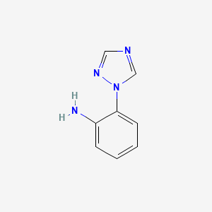 Chemical structure of 2-(1,2,4-Triazol-1-yl)aniline