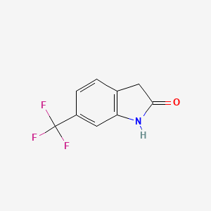 Chemical structure of 2-(1,1-difluoro-2-hydroxyethyl)-6-fluorobenzonitrile