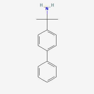 Chemical structure of 2-([1,1'-biphenyl]-4-yl)propan-2-amine hydrochloride