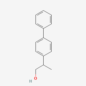 Chemical structure of 2-([1,1'-biphenyl]-4-yl)propan-1-ol