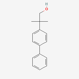 Chemical structure of 2-([1,1'-biphenyl]-4-yl)-2-methylpropan-1-ol