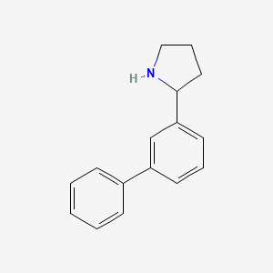 Chemical structure of 2-([1,1'-Biphenyl]-3-yl)pyrrolidine