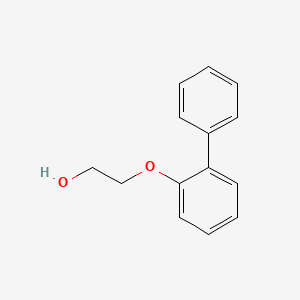 Chemical structure of 2-([1,1'-Biphenyl]-2-yloxy)ethanol