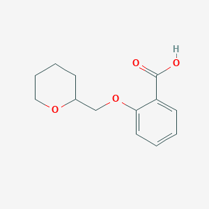 Chemical structure of 2-((Tetrahydro-2H-pyran-2-yl)methoxy)benzoic acid