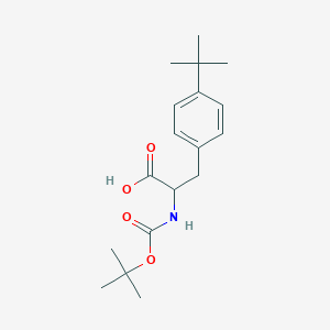 Chemical structure of BOC-DL-4-tert-butyl-PHE