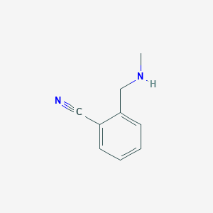 Chemical structure of 2-((Methylamino)methyl)benzonitrile