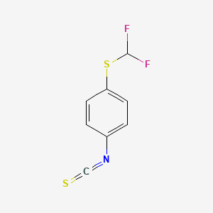Chemical structure of 2-((Difluoromethyl)thio)benzo[d]thiazole
