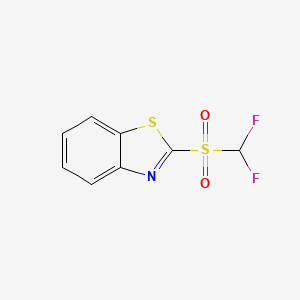 Chemical structure of 2-((Difluoromethyl)sulfonyl)benzo[d]thiazole