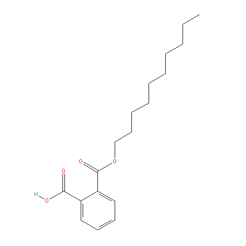 Chemical structure of 2-((Decyloxy)carbonyl)benzoic acid