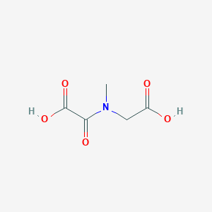 Chemical structure of Glycine, N-(carboxycarbonyl)-N-methyl-